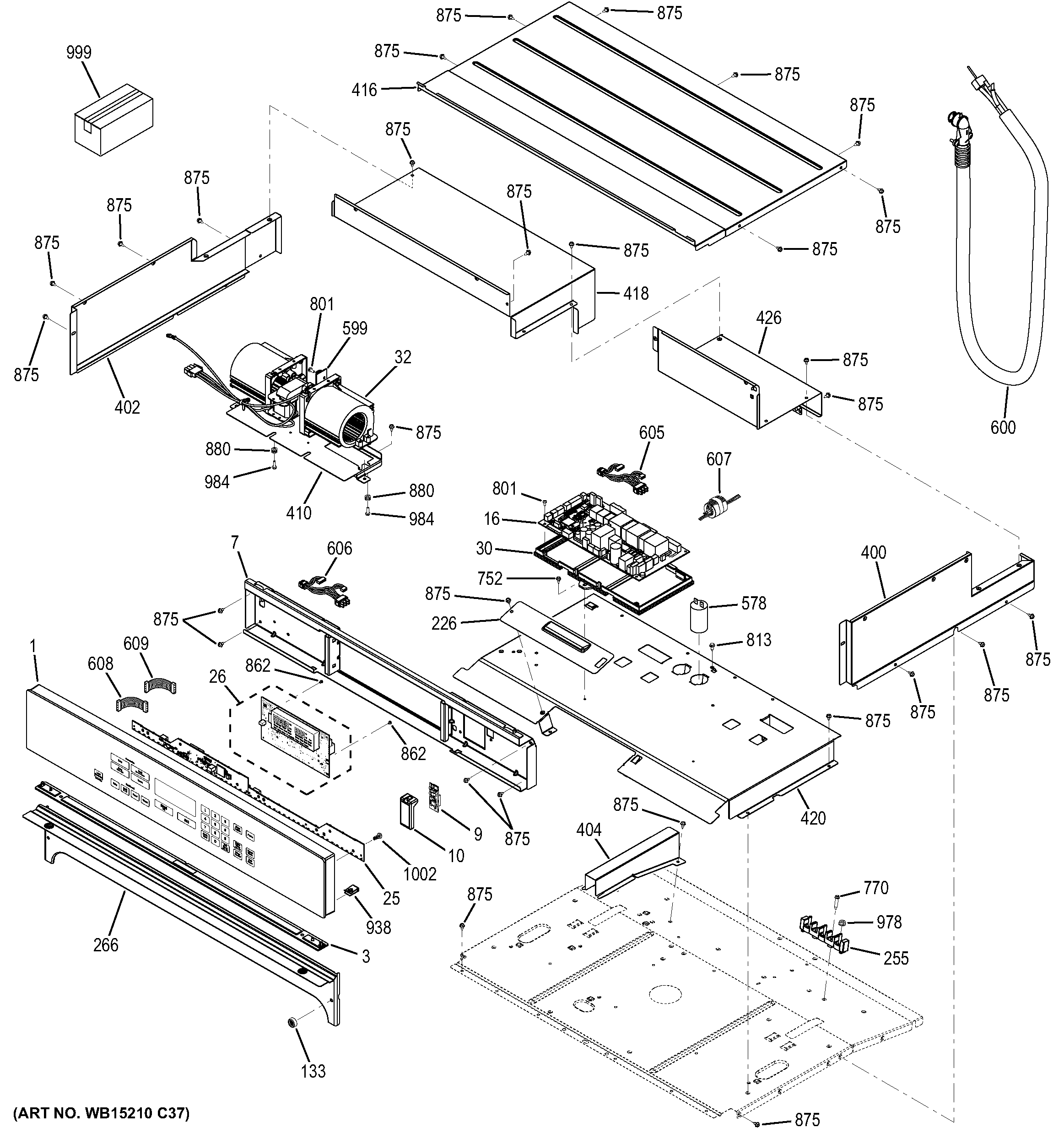 GE CT9050SH1SS control panel diagram