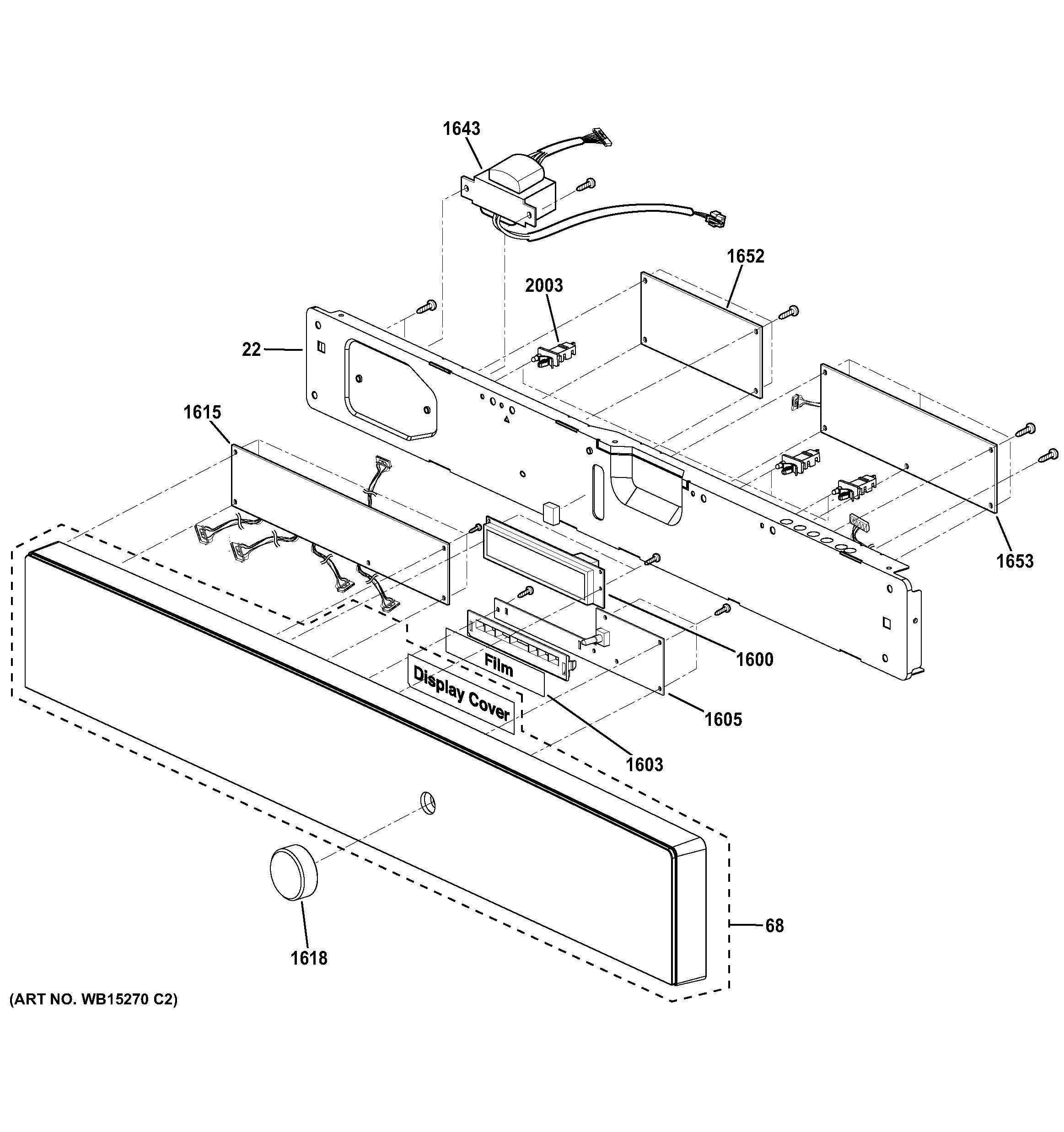 GE PSB9120DF2BB control parts diagram