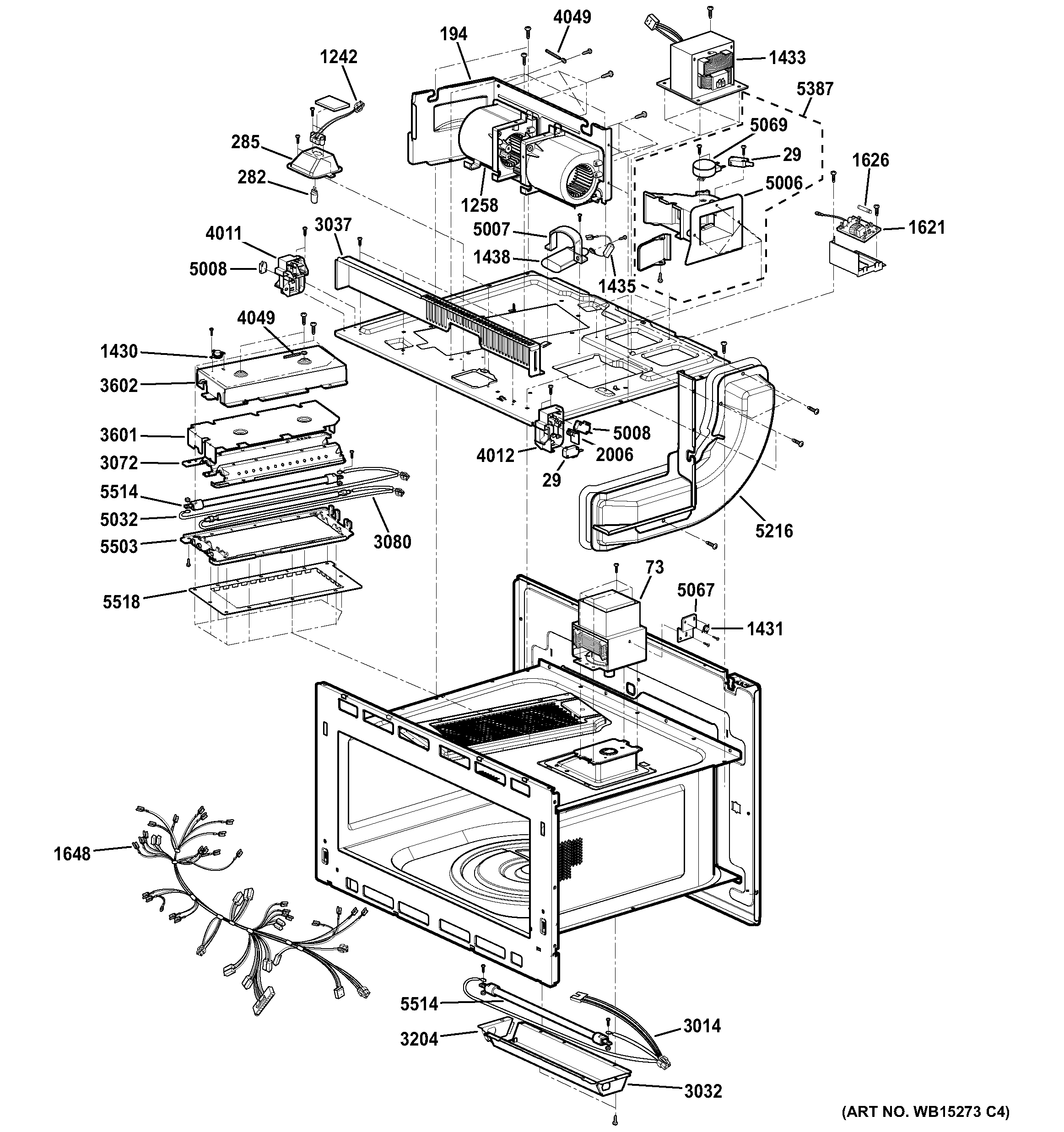 GE PSB9120DF2BB interior parts (2) diagram