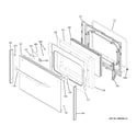 GE JB850DT1BB lower door diagram