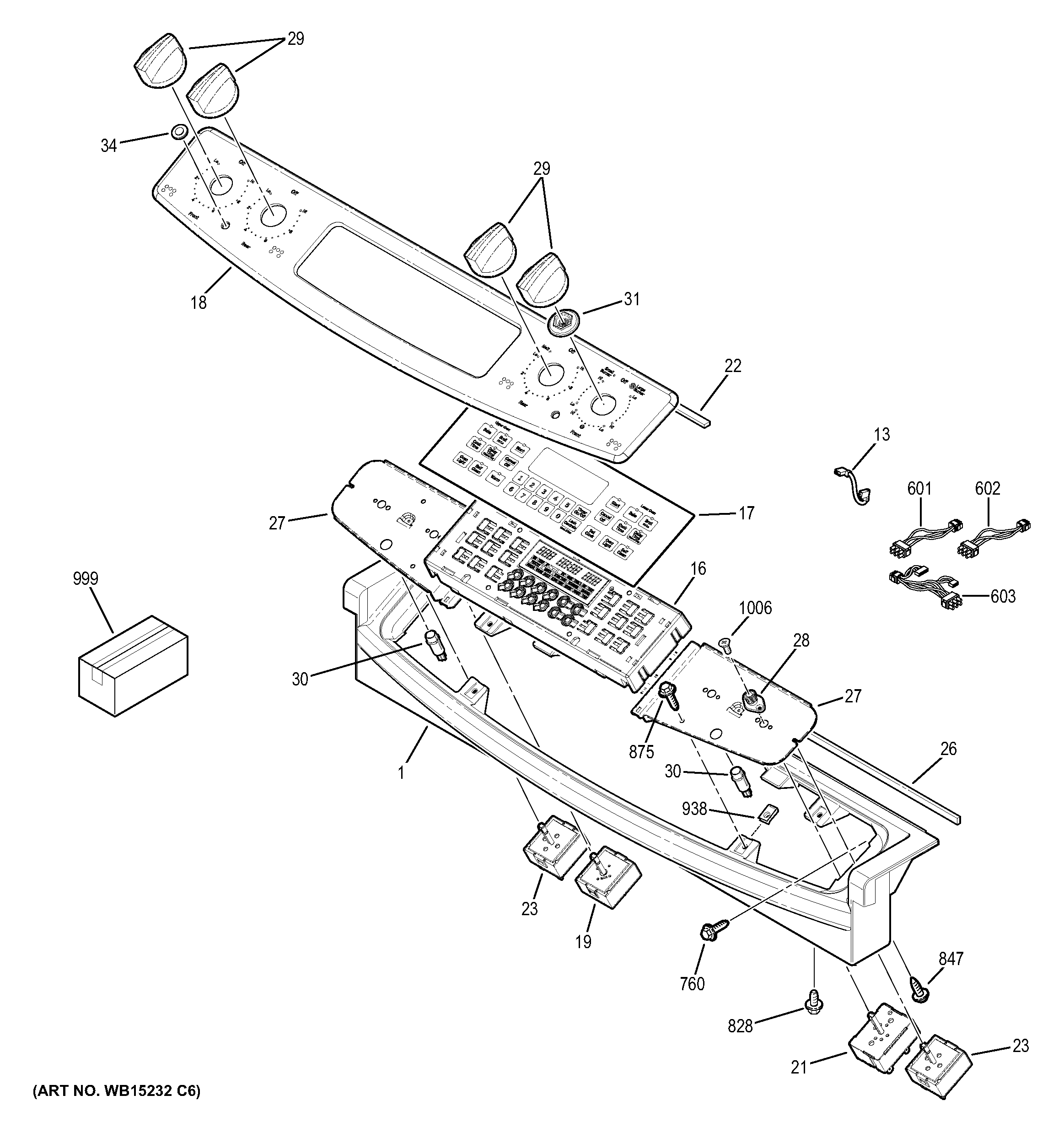GE JS750EF1ES control panel diagram
