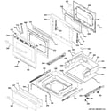 GE PGB940ZEJ1SS door & drawer parts diagram