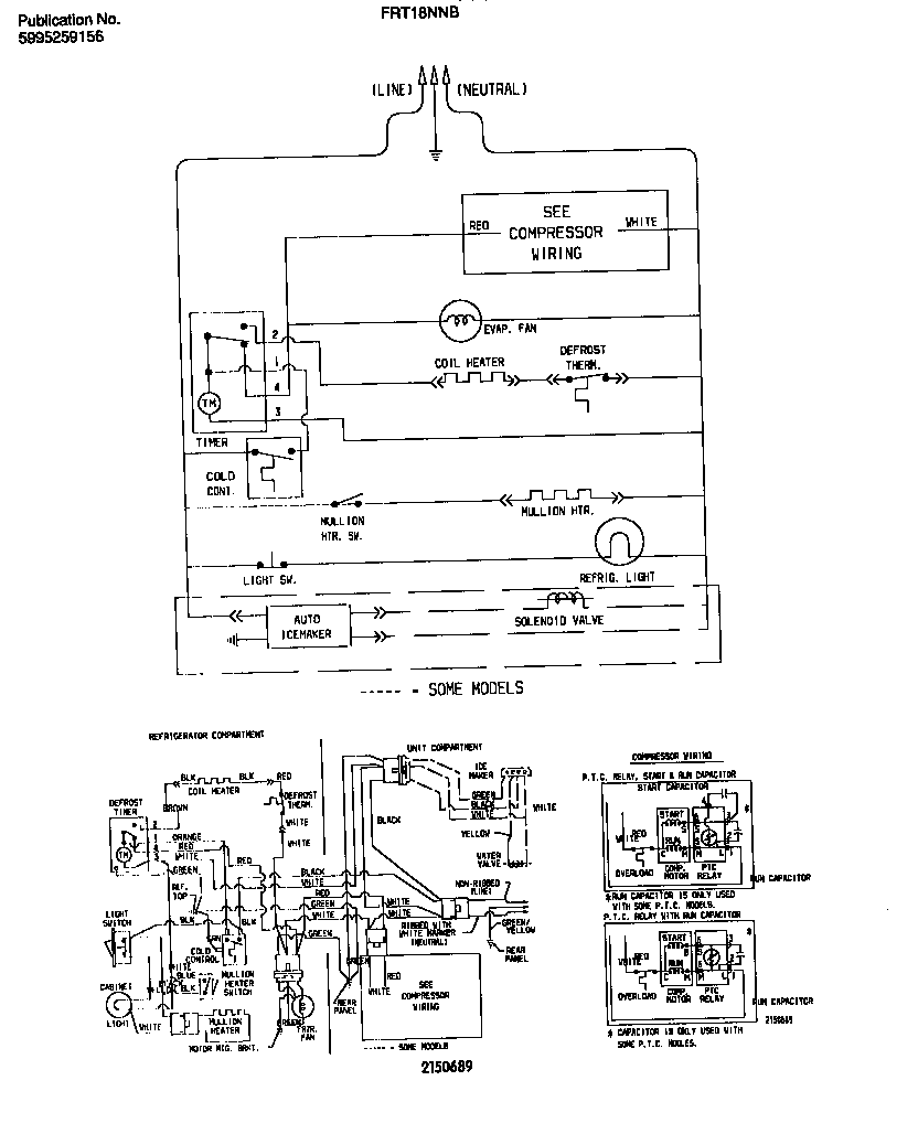 Frigidaire FRT18NNBW2 wiring diagram diagram