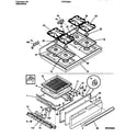 Frigidaire FGF333BADB top/drawer diagram