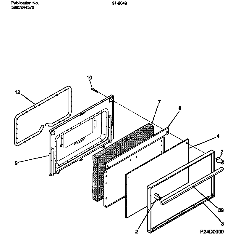 Tappan 31-2649-23-06 door diagram