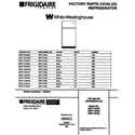 White-Westinghouse WRT17DGCZ0 top mount refrigerator diagram