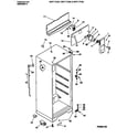 White-Westinghouse WRT17DGCZ0 cabinet w/ fan assembly diagram