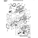 White-Westinghouse WRT17FGCY0 icemaker & installation components diagram