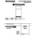 Frigidaire FRT17JRBW2 cover page diagram