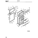 Frigidaire FRT17JRBW2 door section diagram