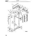 Frigidaire FRT17JRBW2 cabinet with fan assembly diagram