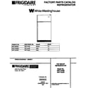 White-Westinghouse WRT18JRBD1 top mount refrigerator diagram