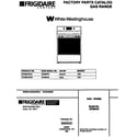 White-Westinghouse GF680RXD2 range, gas diagram