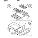 White-Westinghouse GF680RXD2 top/drawer diagram