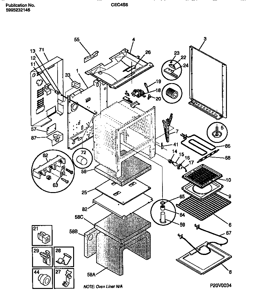 Gibson CEC4S6DXE body diagram