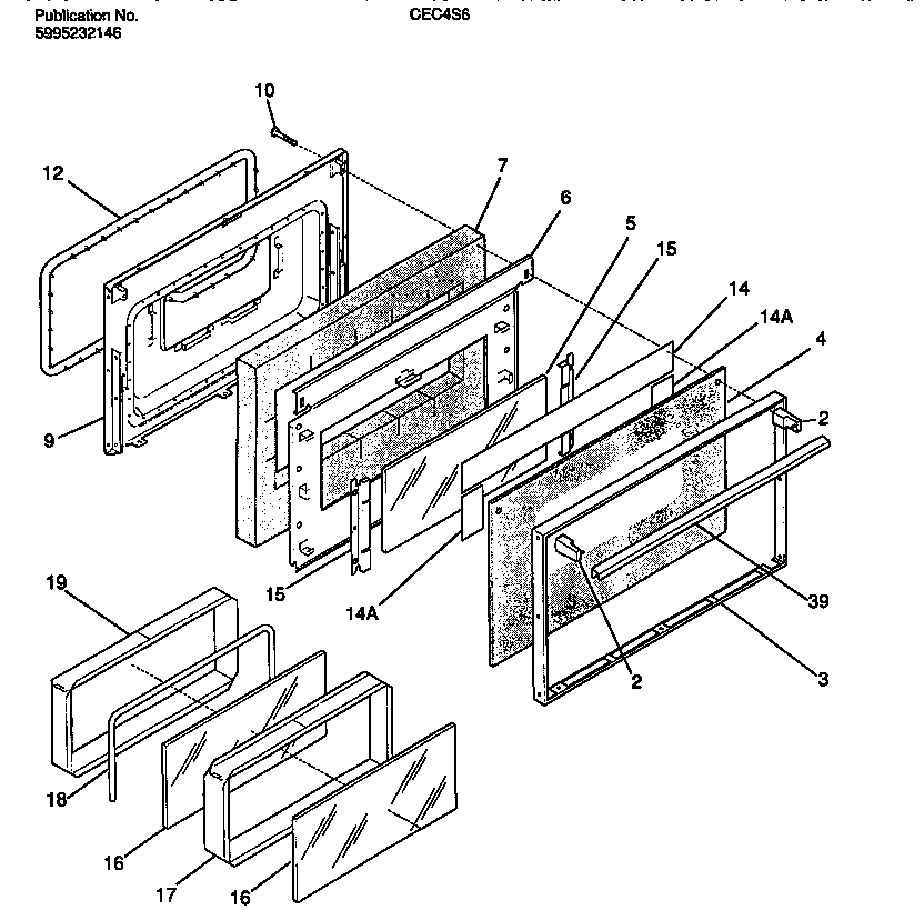Gibson CEC4S6DXE door diagram