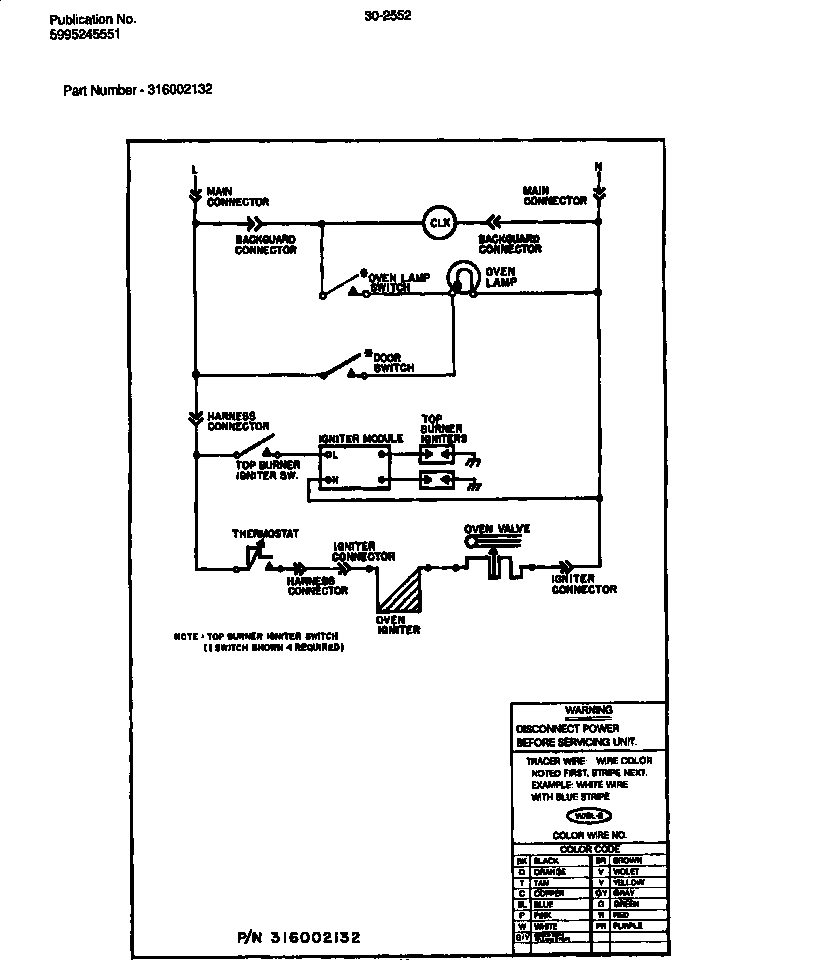 Tappan 30-2552-00-02 wiring diagram diagram
