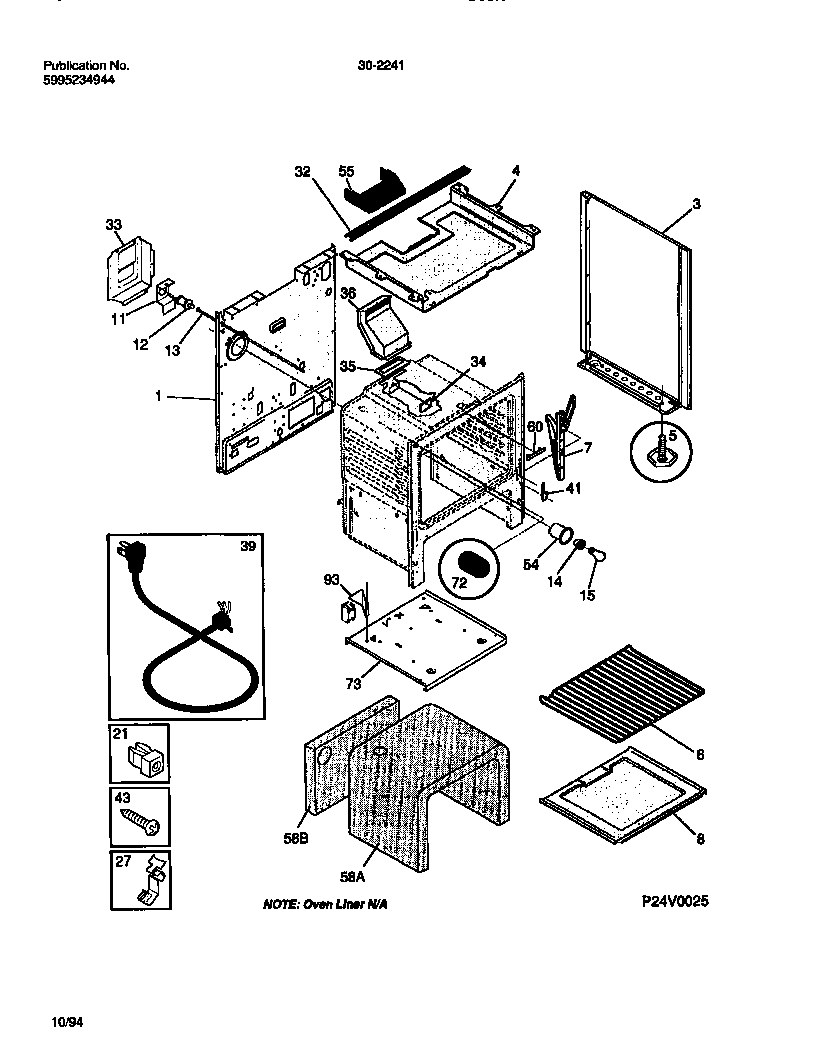 Tappan 30-2241-00-06 body diagram