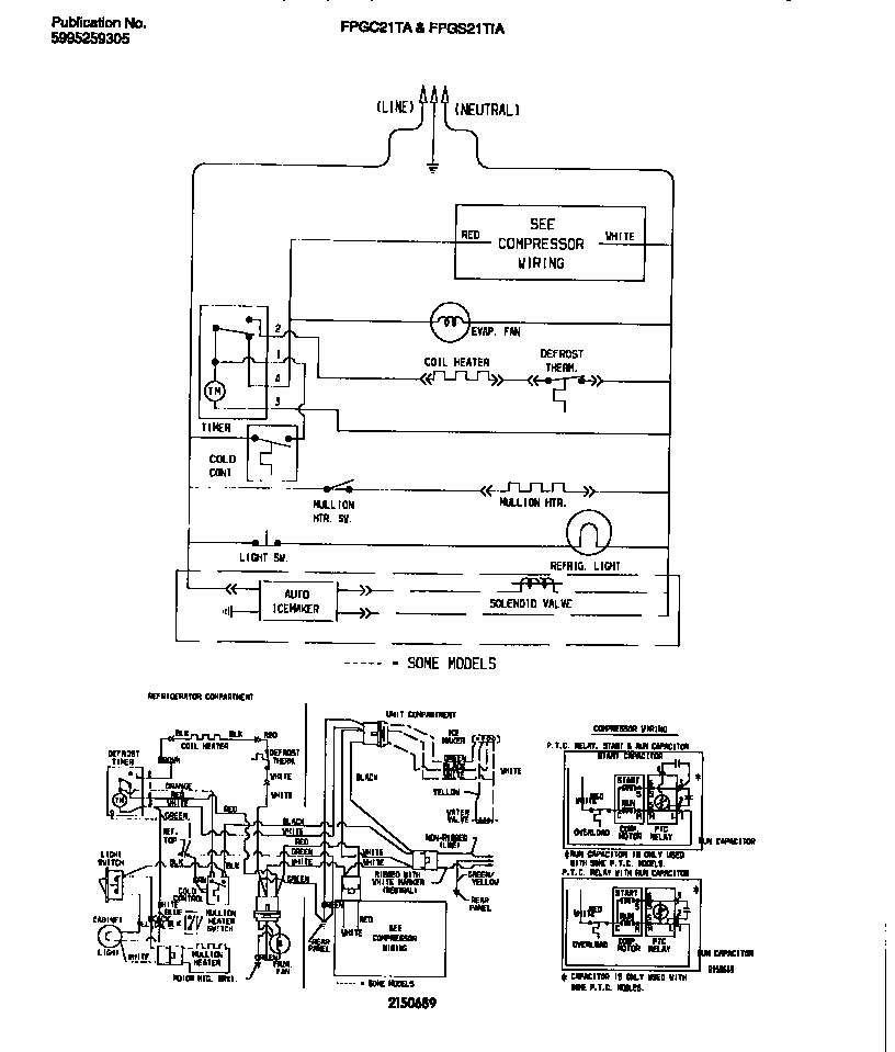 Frigidaire FPGS21TIAW3 wiring diagram diagram