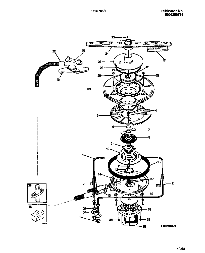 Frigidaire F71C765BB0 motor diagram