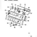 Frigidaire WA7200AWW3 console & controls diagram