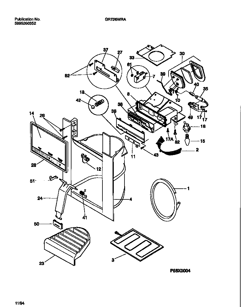Gibson GRT26WRAW2 i & w dispenser diagram