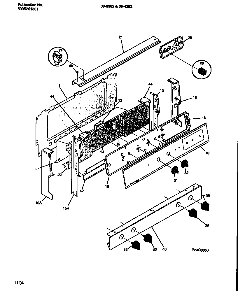 Tappan 30-4382-23-03 backguard diagram