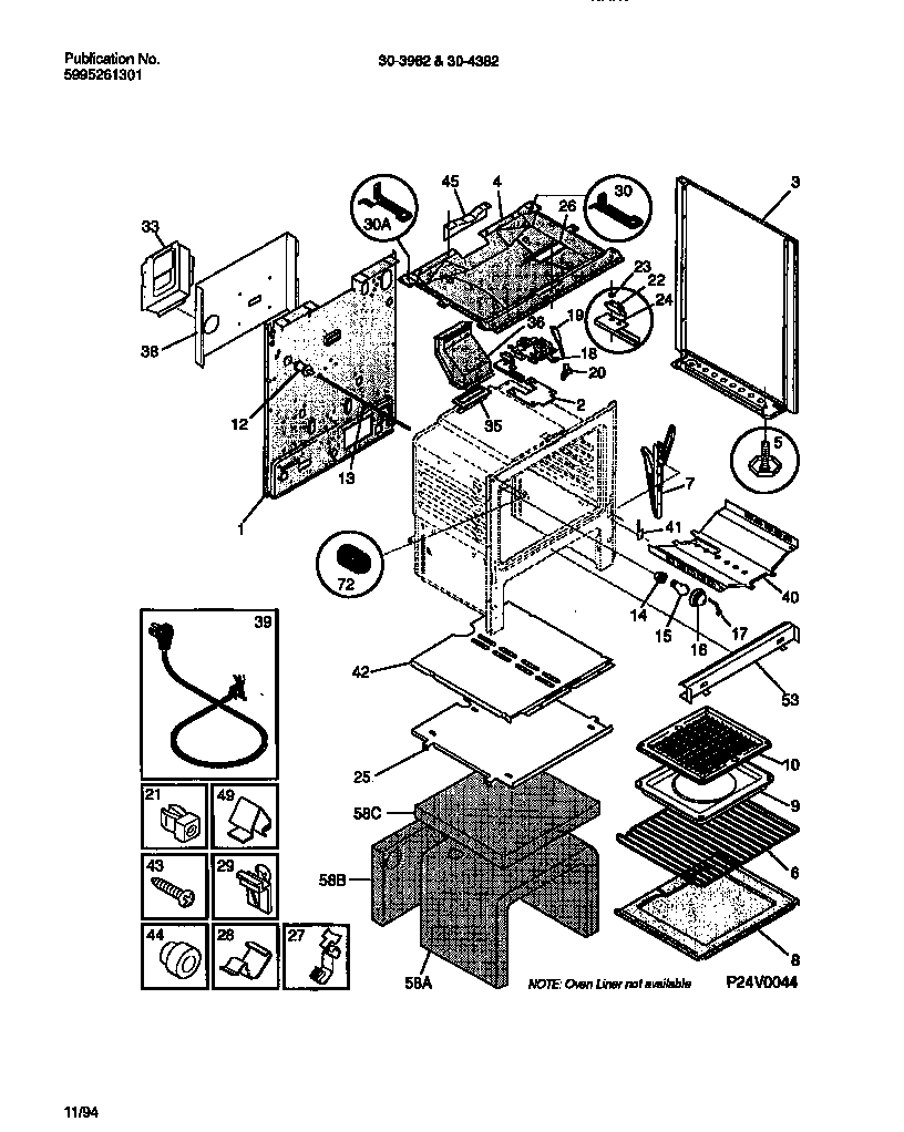 Tappan 30-4382-23-03 body diagram