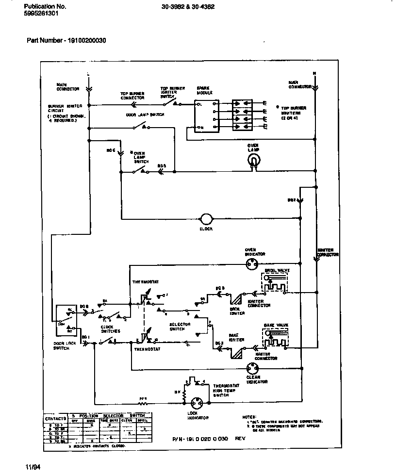Tappan 30-4382-23-03 wiring diagram diagram