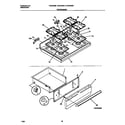 Frigidaire F64C353BSA top/drawer diagram