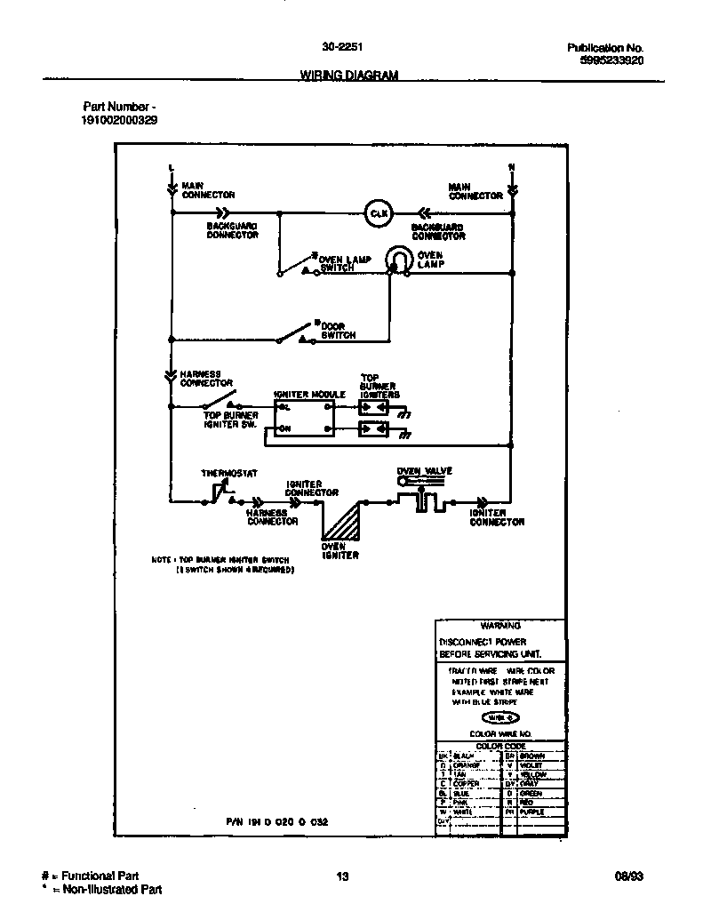 Tappan 30-2251-00-05 wiring diagram diagram