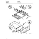 White-Westinghouse WGF353CASA top/drawer diagram