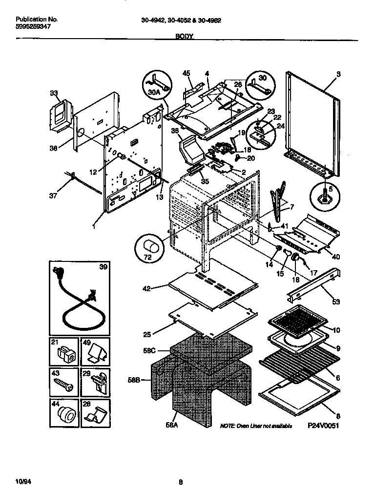 Tappan 30-4942-23-04 body diagram