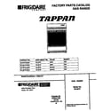Tappan 30-2272-00-03 cover diagram