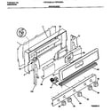 Frigidaire FGF343BAWB backguard diagram