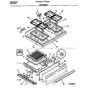 Frigidaire FGF343BAWB top/drawer diagram