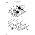 Frigidaire F04S350BWA top/drawer diagram