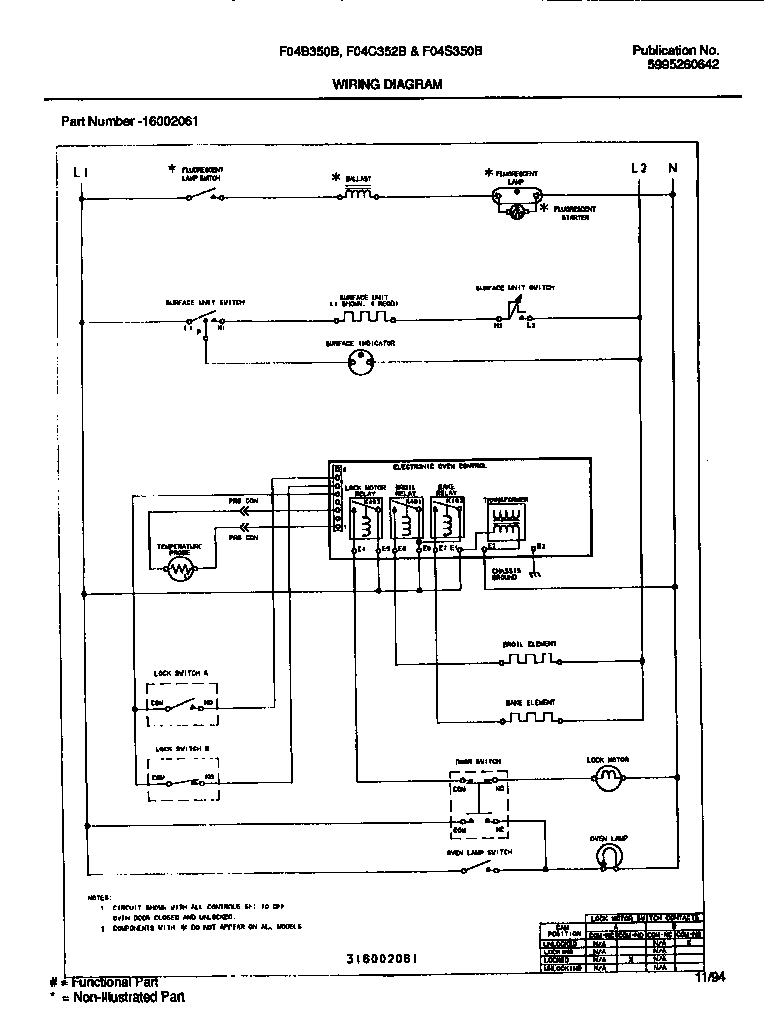 Frigidaire F04S350BWA wiring diagram diagram