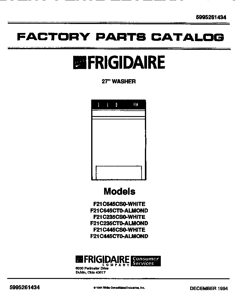 Frigidaire F21C645CT0 null diagram