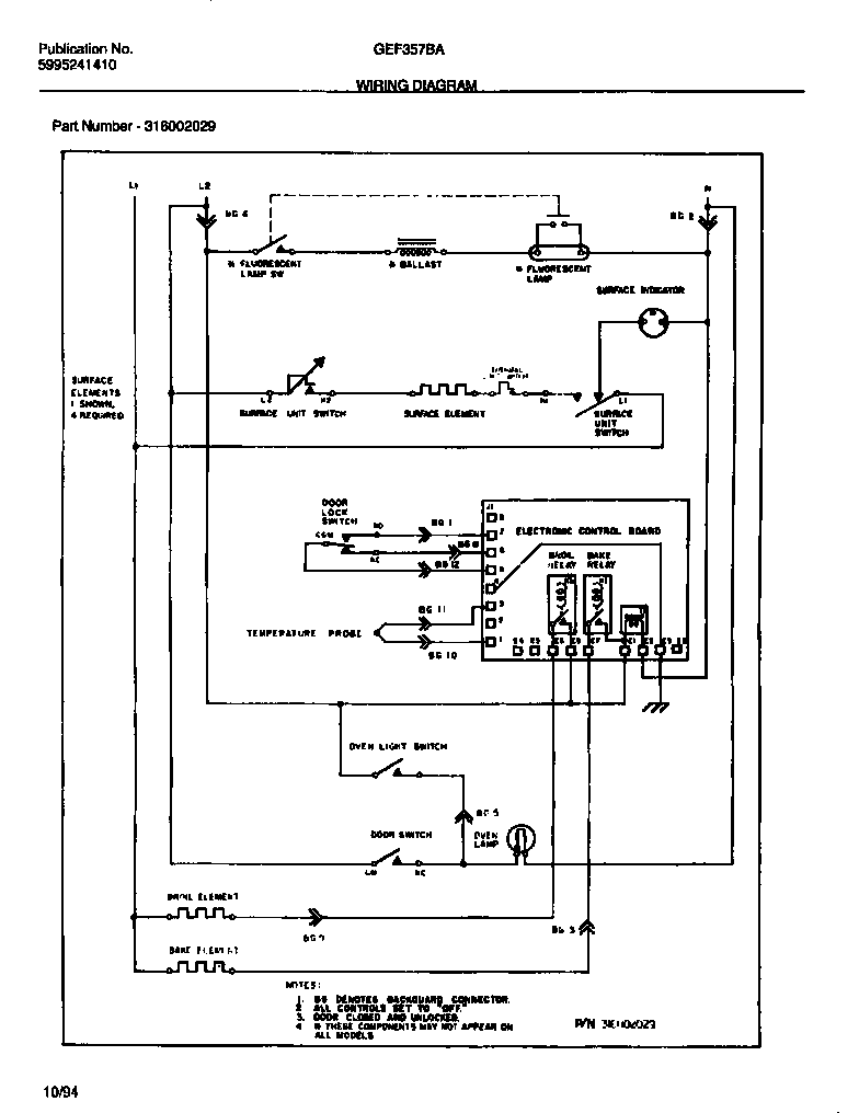 Gibson GEF357BABA wiring  diagram diagram