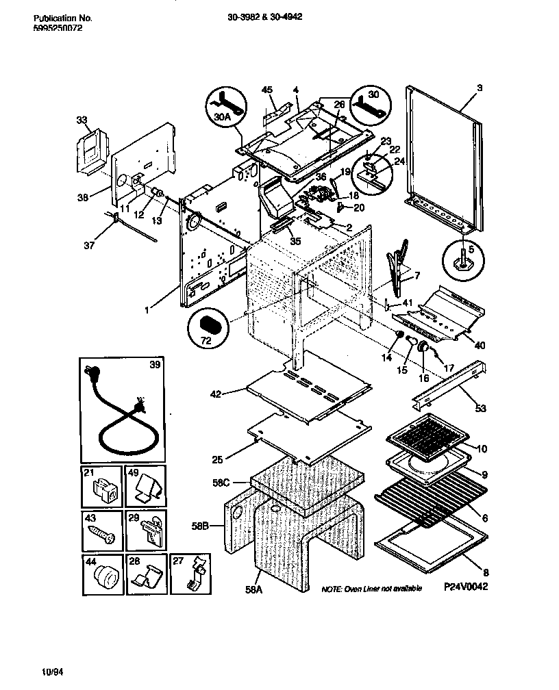 Tappan 30-4942-23-03 body diagram