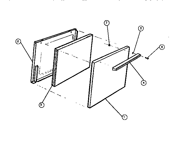 White-Westinghouse KF211KDW1 door diagram