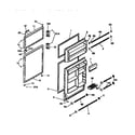 White-Westinghouse PRT173MCW4 door diagram