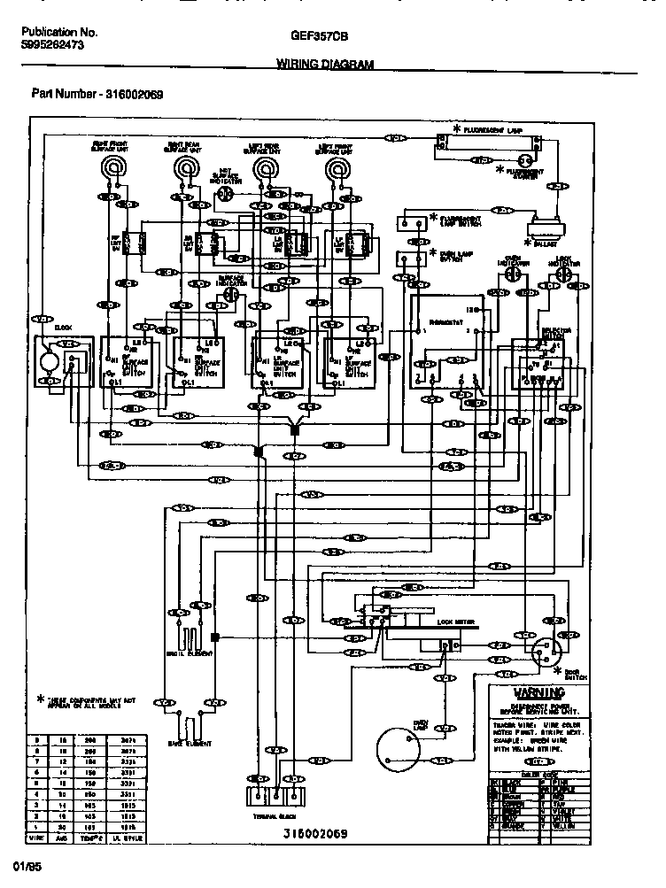 Gibson GEF357CBTA wiring diagram diagram