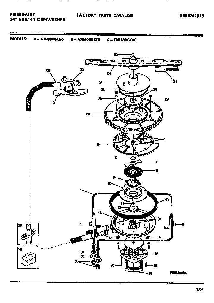 Frigidaire FDB898GCT0 motor diagram
