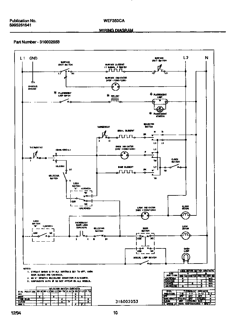 White-Westinghouse WEF350CASA wiring diagram diagram