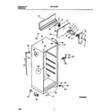 White-Westinghouse WRT18FGBW1 cabinet, fan assembly diagram