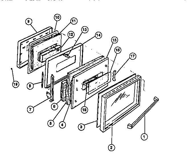 Frigidaire R2000LW1 door diagram