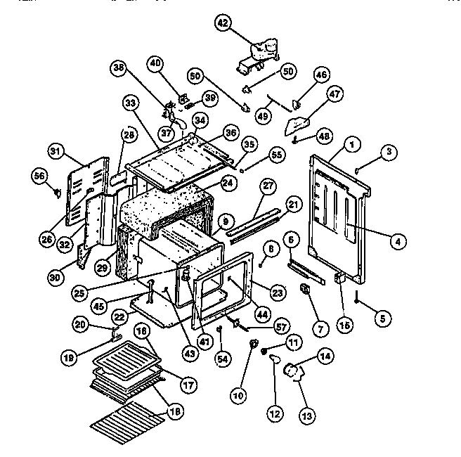 Frigidaire R2000LW1 body diagram