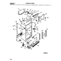 Frigidaire FRT24NHBD2 cabinet w/ fan assembly diagram